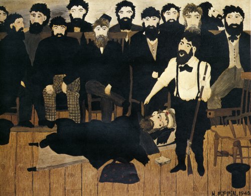 The Trial of John Brown by Horace Pippin