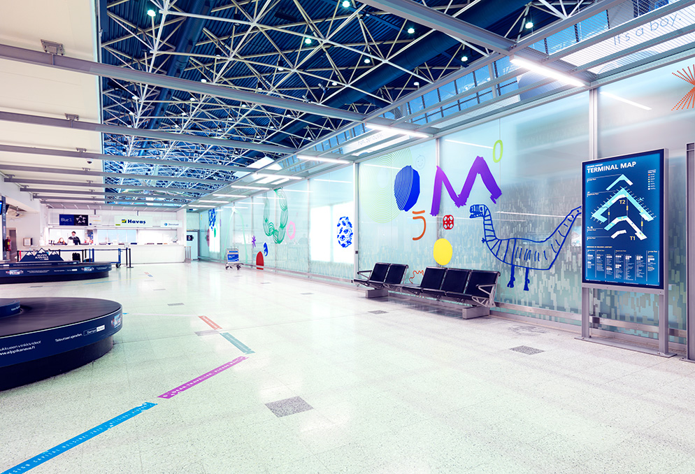 Helsinki Airport designed by Kokoro & Moi