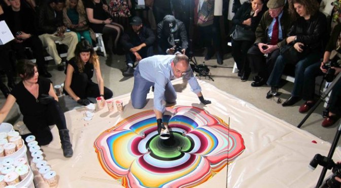 “Gravity Poured Works” by Visual-Fine Artist & Painter, Holton Rower #NoCriticsJustArtists