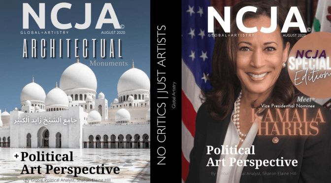 No Critics @justartists features @KamalaHarris in ncja magazine AUGUST 2020 *special edition #nocriticsjustartists #vicepresident