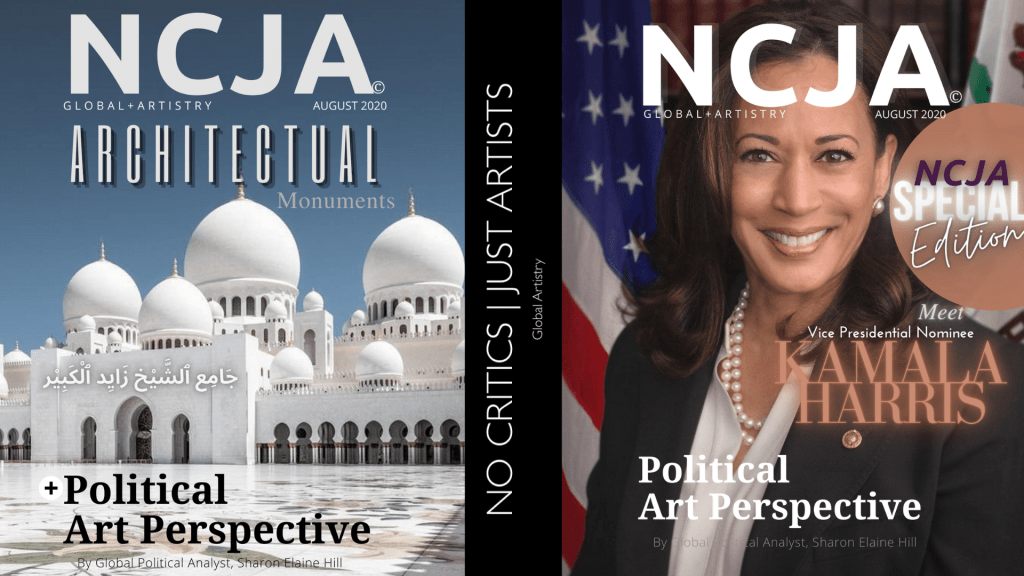 No Critics @justartists features @KamalaHarris in ncja magazine AUGUST 2020 *special edition #nocriticsjustartists #vicepresident