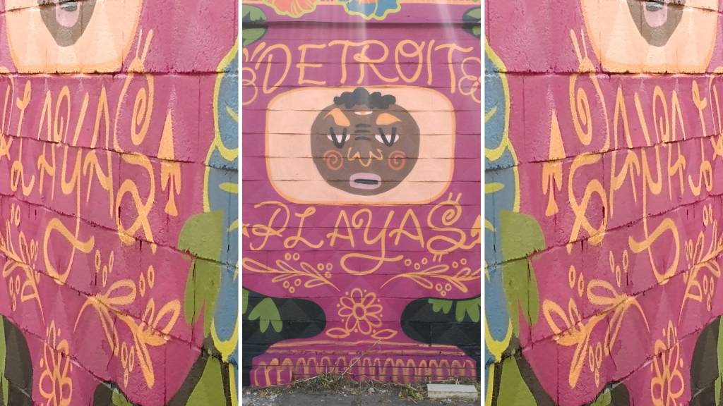 "Detroit Playas" Mural by Tony Whlgn® Image and edit by Abenaah Nefertari Hill