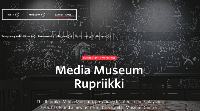 NCJA ‘Musées du monde’ [Museums Of The World]: #Rupriikki #Media #Museum in #Finland @Vapriikki #NoCriticsJustArtists